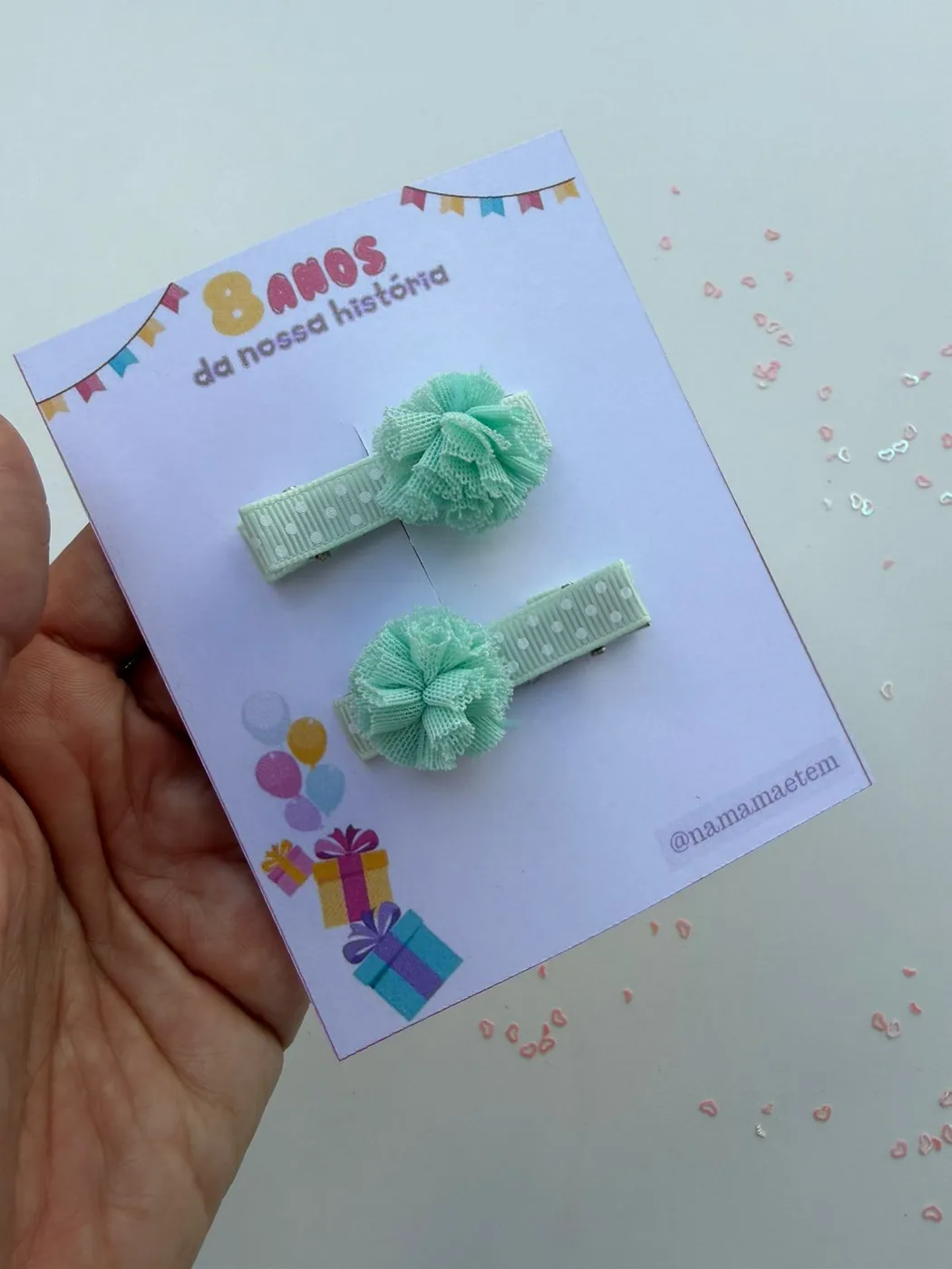 Hairclip  Pompom