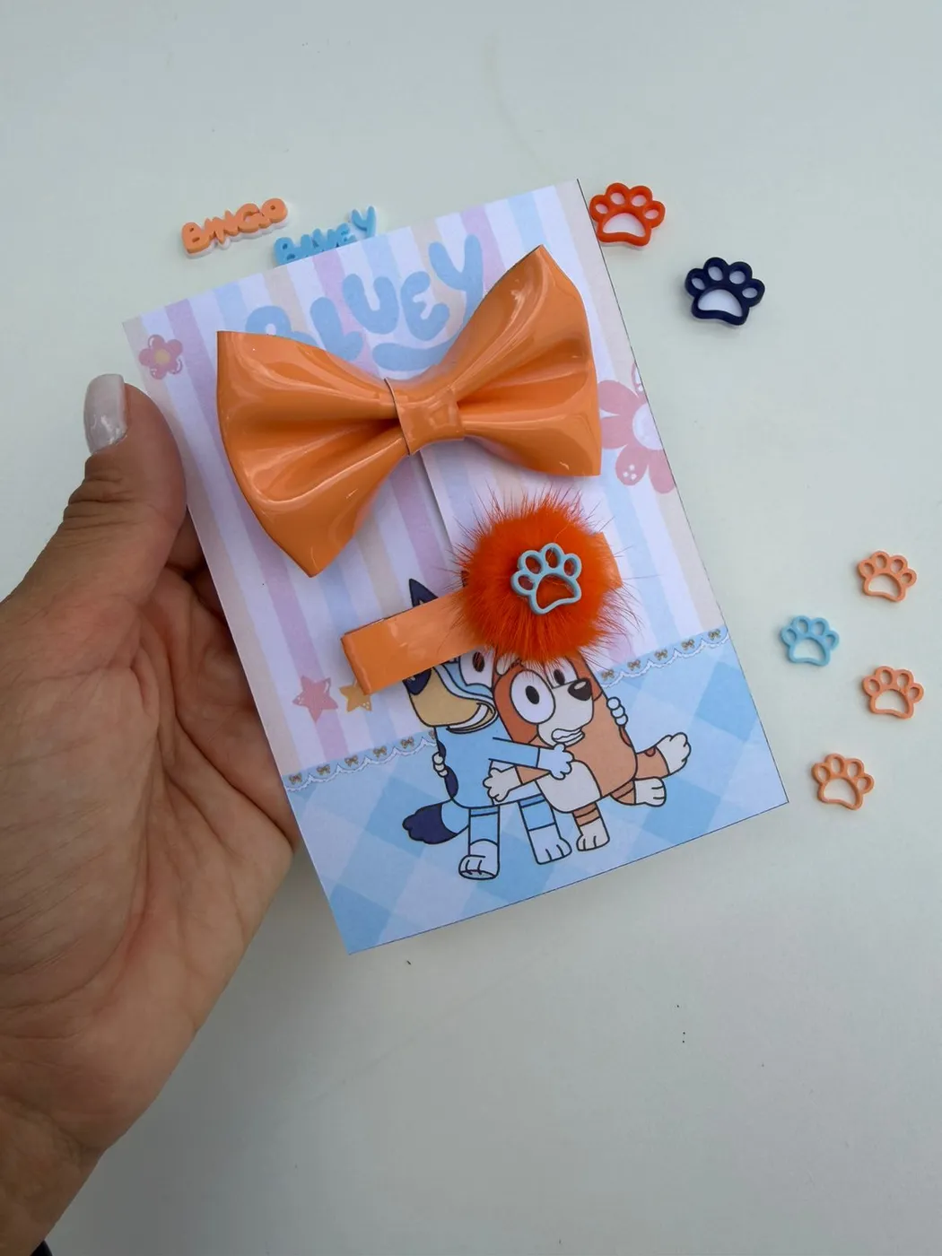 Parzinho Vinil com Hairclip
