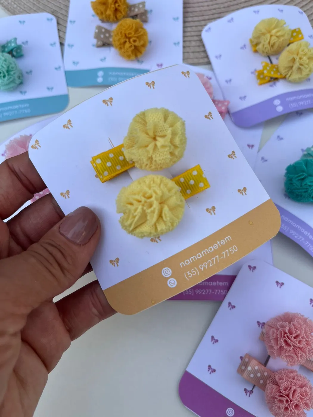 Hairclip Pompom