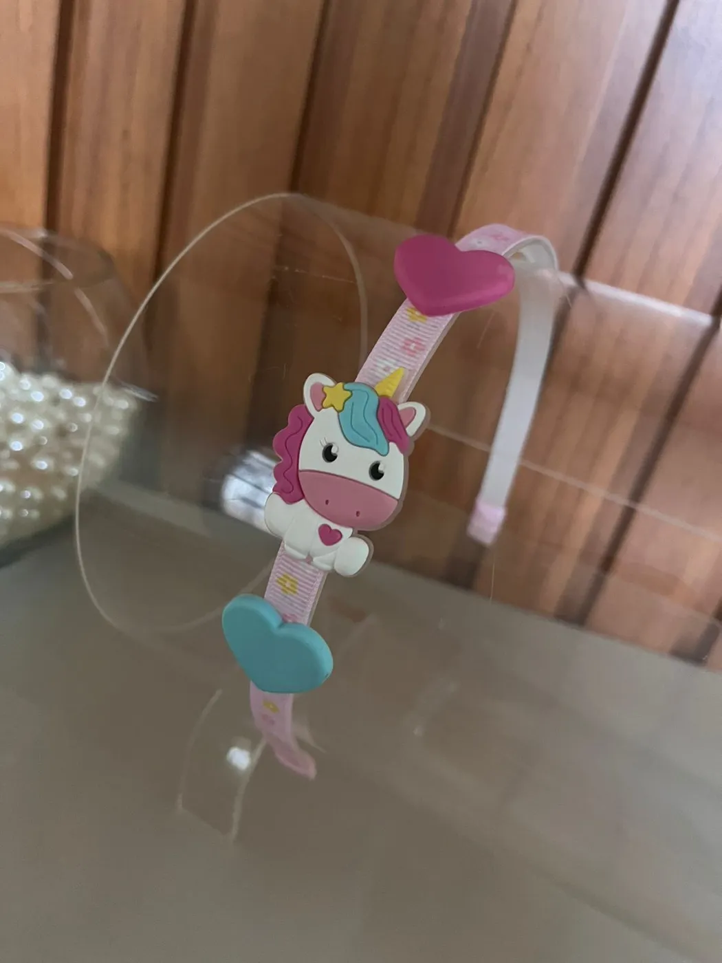 Tiara Unicórnio com Corações