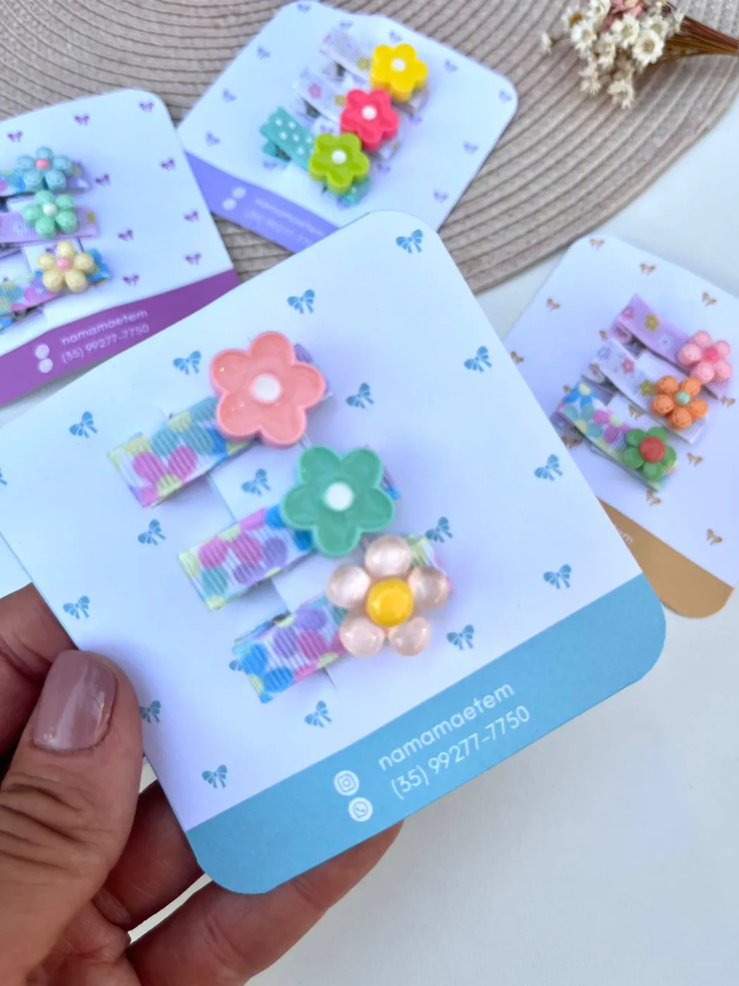 Kit Hairclip Florzinha Colorido