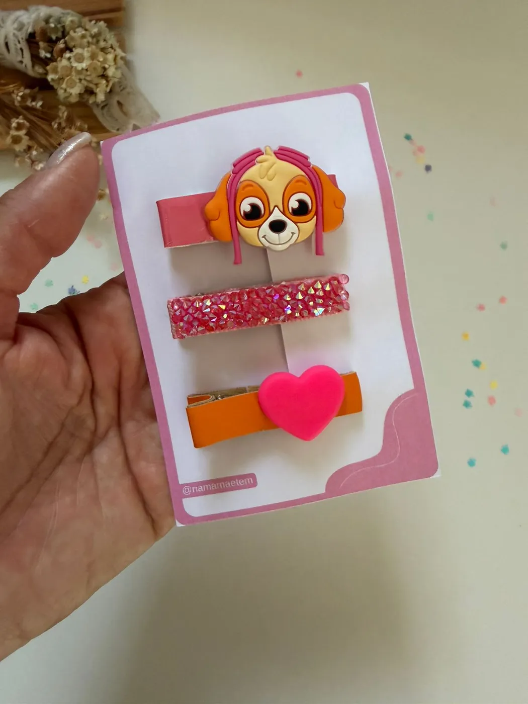 Kit Hairclips Skye Patrulha Canina