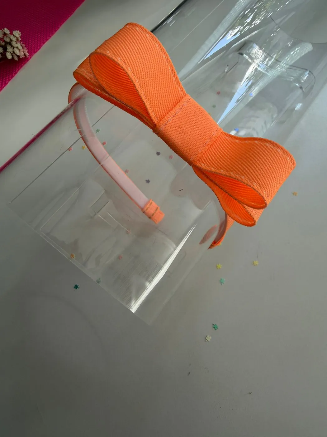 Tiara Laço Laranja