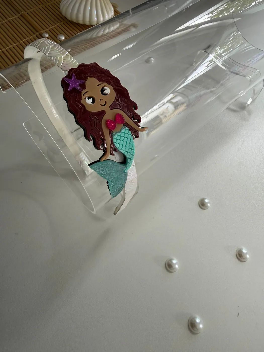 Tiara Princesa Sereia Ariel Branca