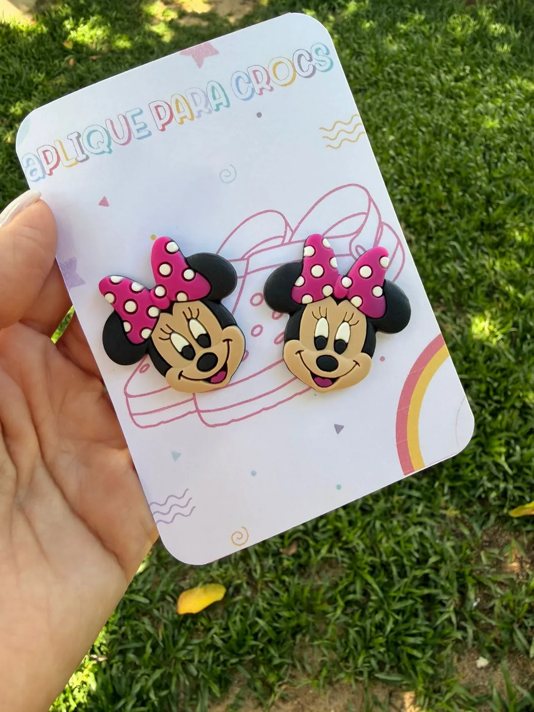 Aplique de Crocs Minnie