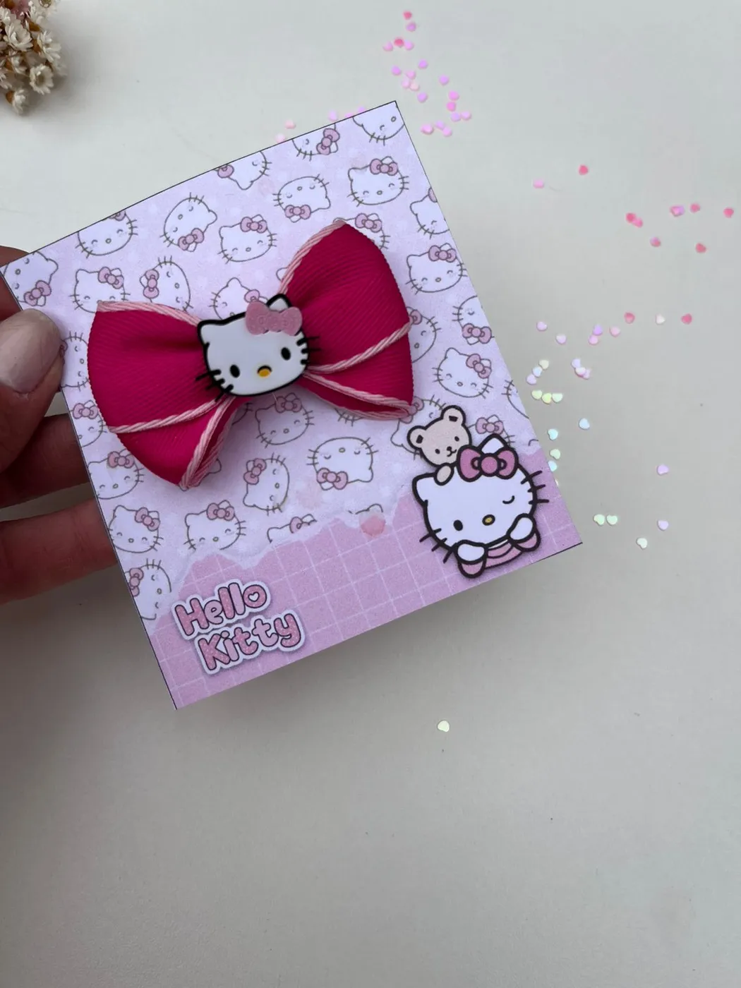 Laço Hello Kitty Pink Escuro